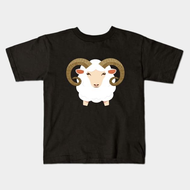 Aries Zodiac Horoscope Kids T-Shirt by icepop